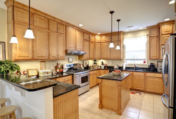 Maple Kitchen Cabinet Repair in Sachse
